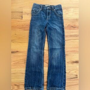 Wrangler 20X Jeans Boys 10 Regular Blue Limited Edition Distressed Western Denim